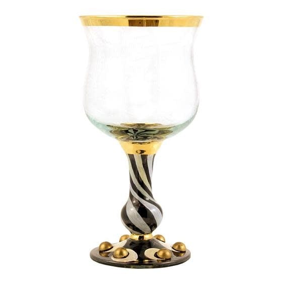 MacKenzie-Childs Wine Glasses Tango Wine Glass