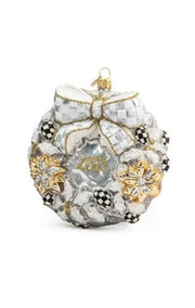 MacKenzie-Childs Wreaths Glass Ornament - Glam Up 2023 Wreath