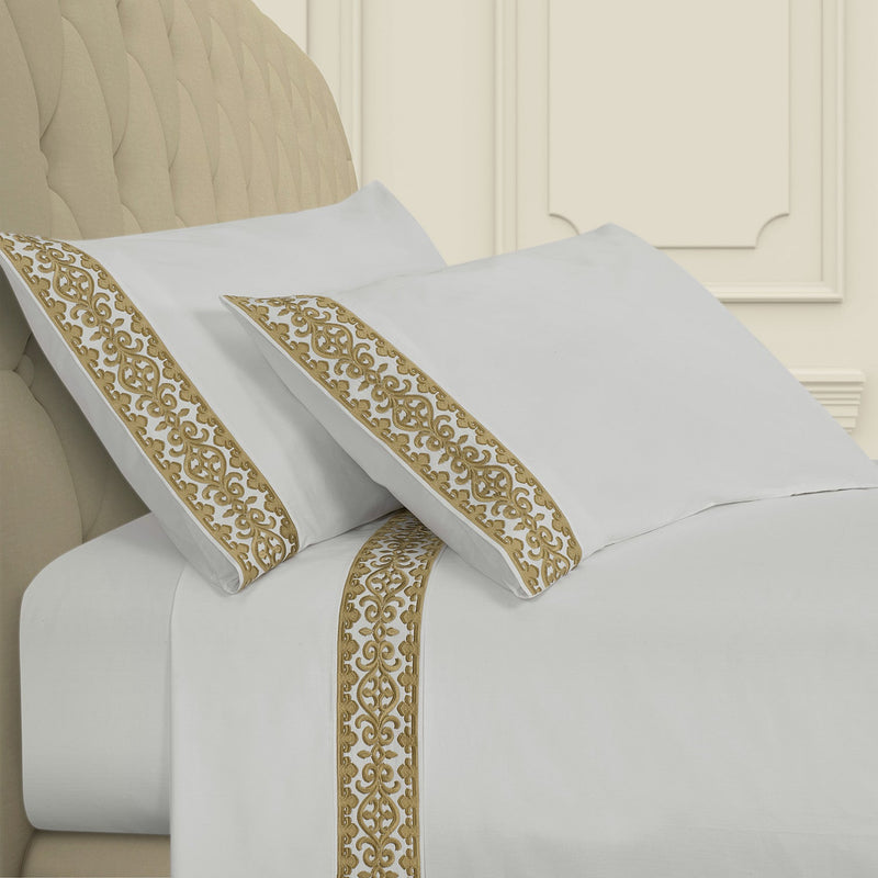 Majestic Embroidered Sheet Set