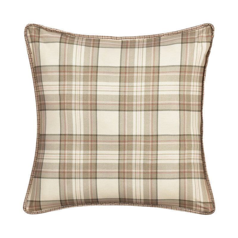 Mayfair 20" Square Quilted Decorative Throw Pillow