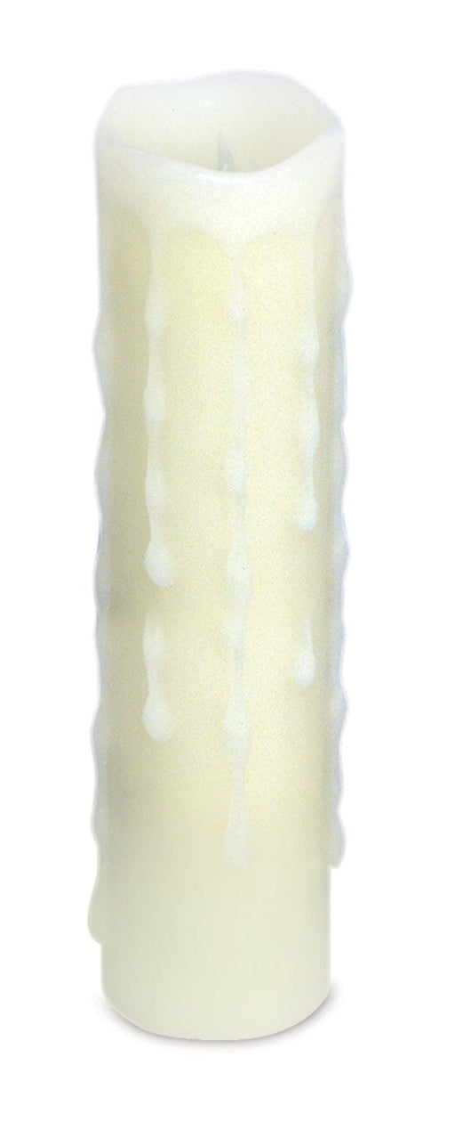 Melrose International Candles LED Wax Dripping Pillar Candle