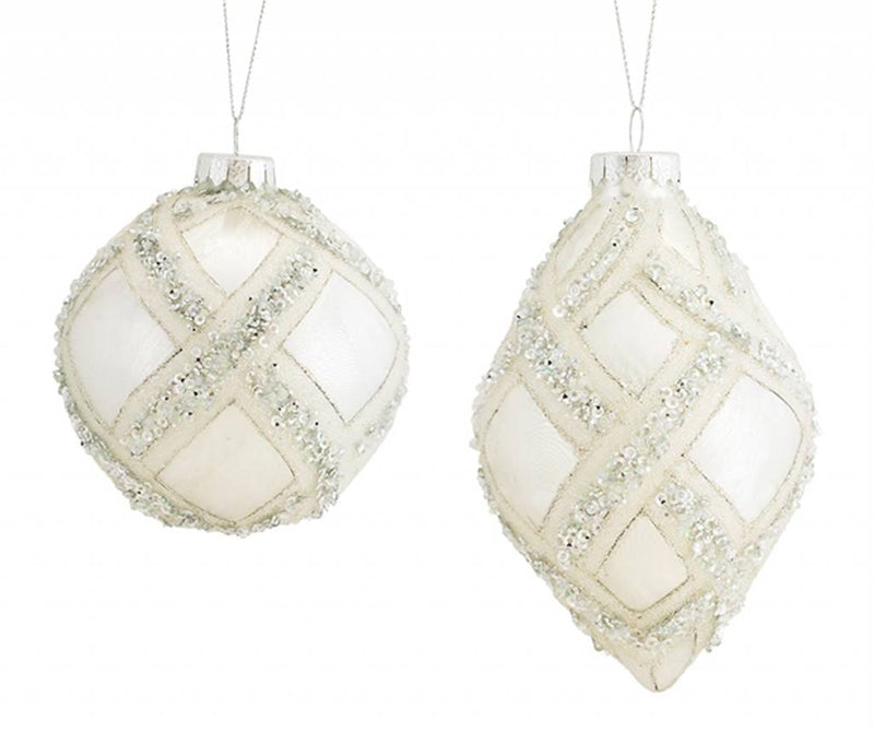 Melrose International Ornaments Ball/Drop Ornament Glass