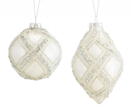 Melrose International Ornaments Ball/Drop Ornament Glass