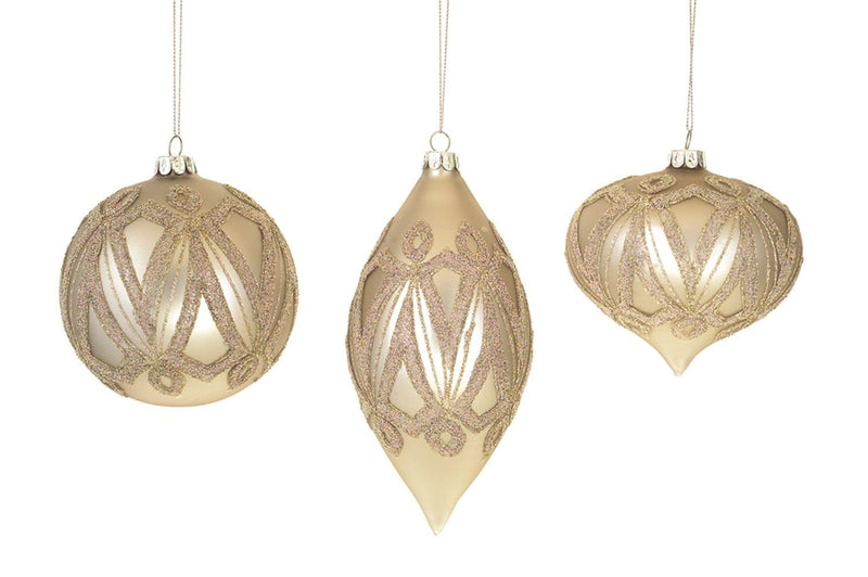 Melrose International Ornaments Beaded Pattern Ornament
