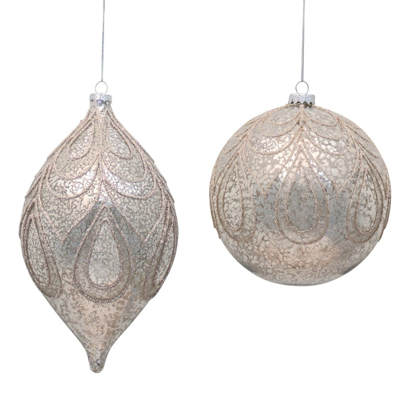 Melrose International Ornaments Oversized Mercury Glass Ornament
