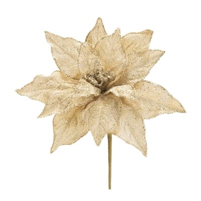 Melrose International Unclassified Poinsettia Stem 21”H Polyester