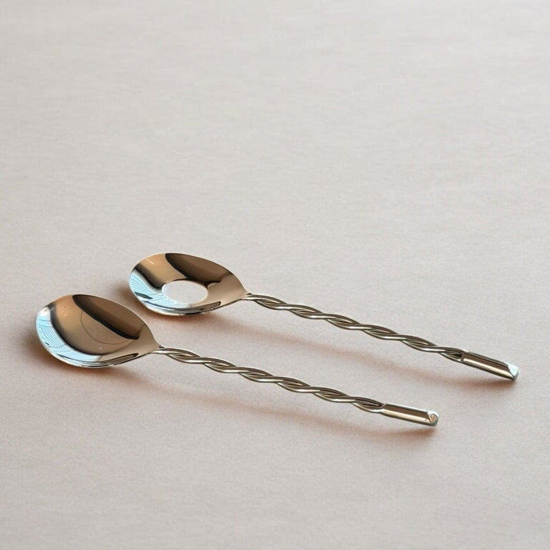MESO Dining Ankara Twisted Salad Servers by MESO