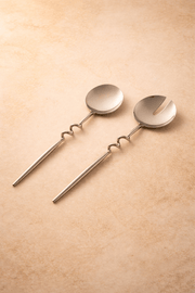 MESO Dining Elisa Silver Servers (Set of 2) by MESO