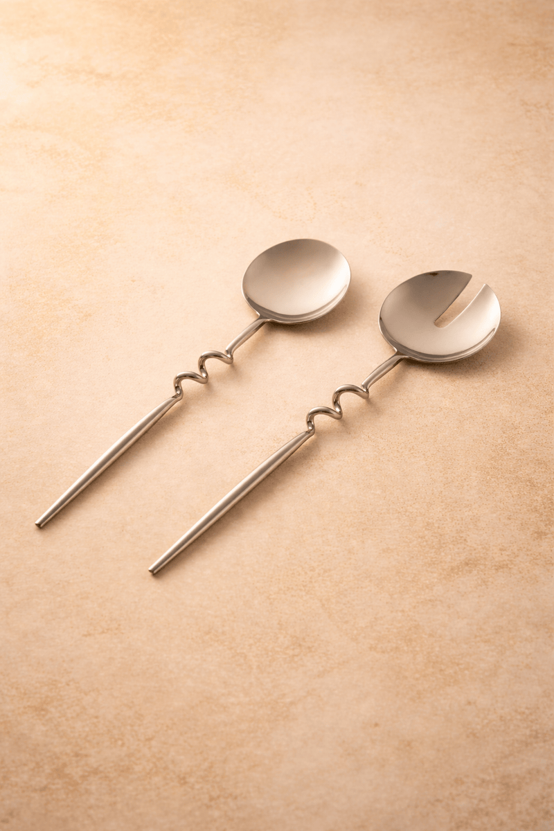 MESO Dining Elisa Silver Servers (Set of 2) by MESO