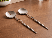MESO Dining Elisa Silver Servers (Set of 2) by MESO