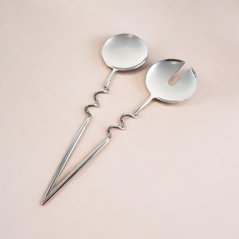 MESO Dining Elisa Silver Servers (Set of 2) by MESO