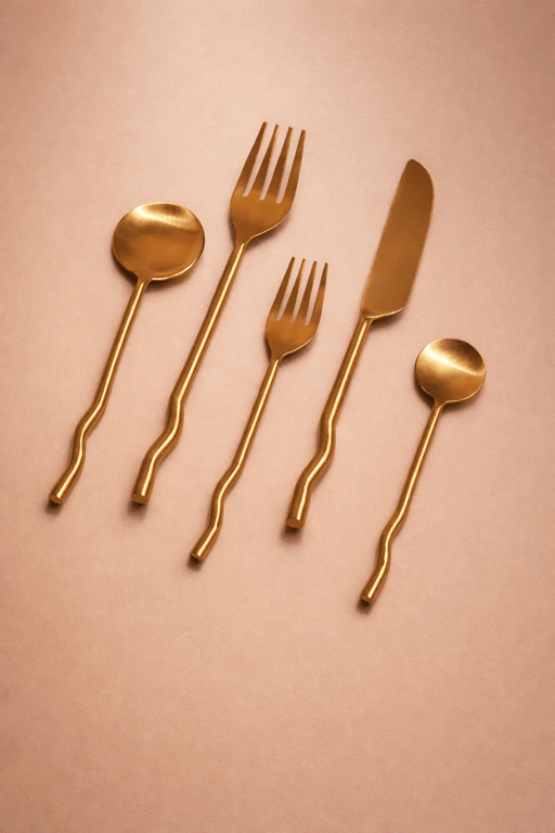 MESO Dining Emma Flatware Brass (Set of 20) by MESO