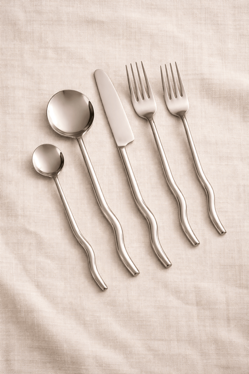MESO Dining Emma Silver Flatware (Set of 20) by MESO