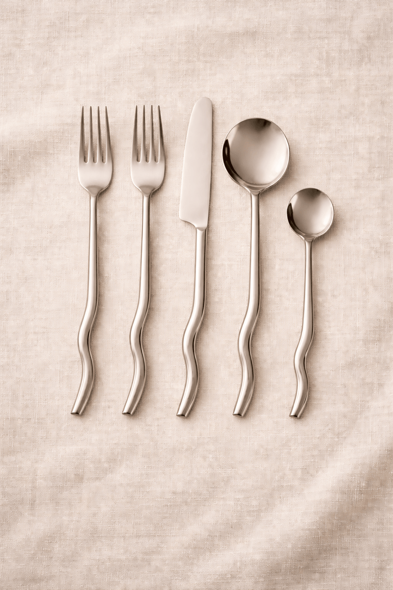 MESO Dining Emma Silver Flatware (Set of 20) by MESO