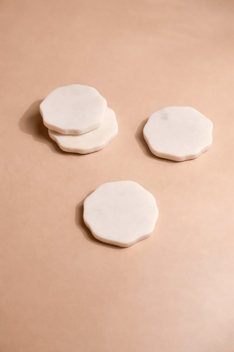 MESO Dining Flor Marble Coasters (Set of Four) by MESO