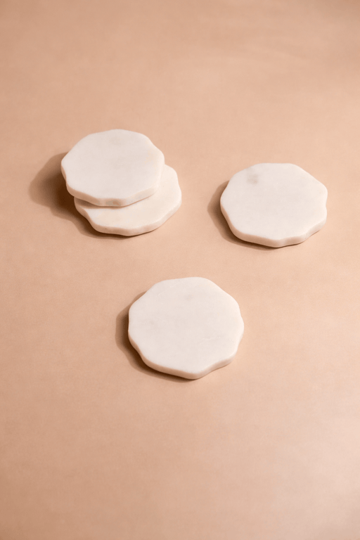 MESO Dining Flor Marble Coasters (Set of Four) by MESO