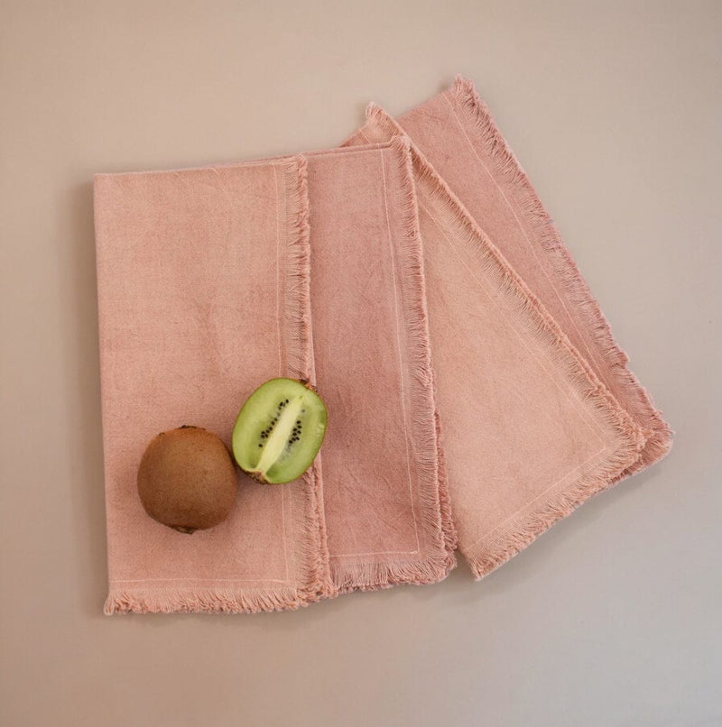 MESO Dining Rose Cotton Napkins (Set of 4) by CECILIADENADIE studio