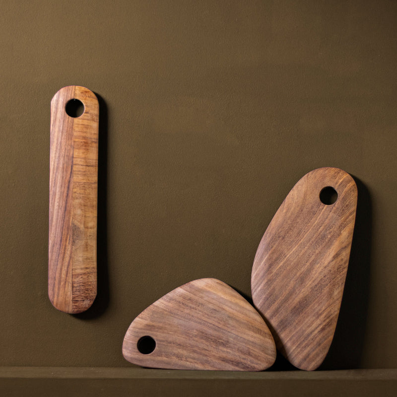 MESO Dining Small Hand-Carved Wooden Board by MESO