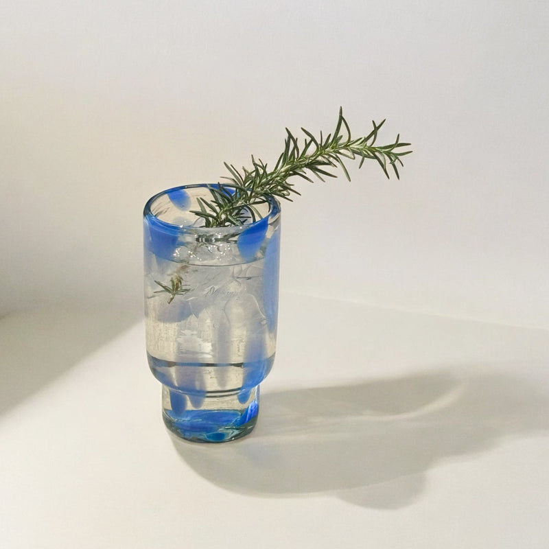 MESO Glassware Frida Tall Glasses Blue & Clear (Set of 4) by MESO