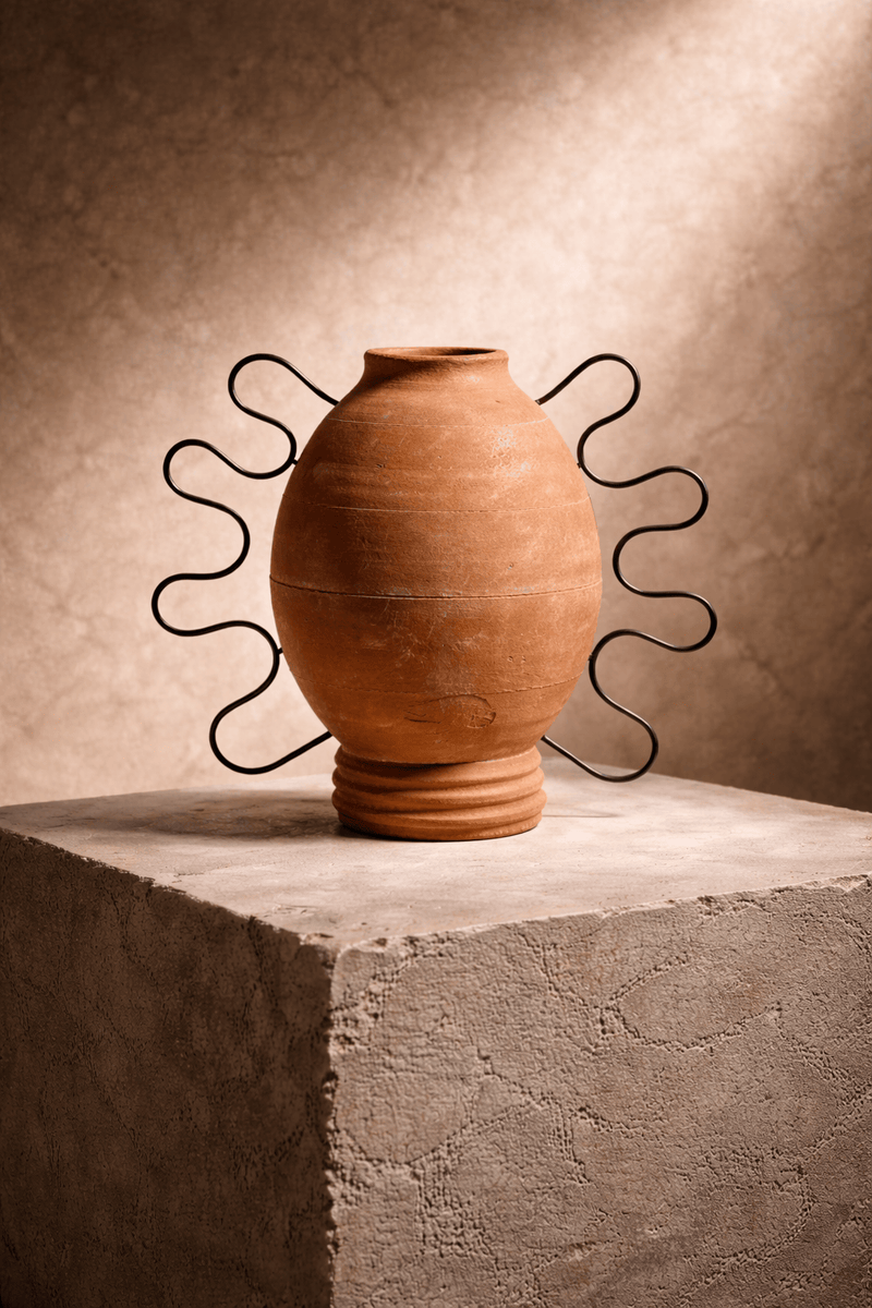 MESO Home Decor Aman Terracota Vessel by Diego Olivero Studio