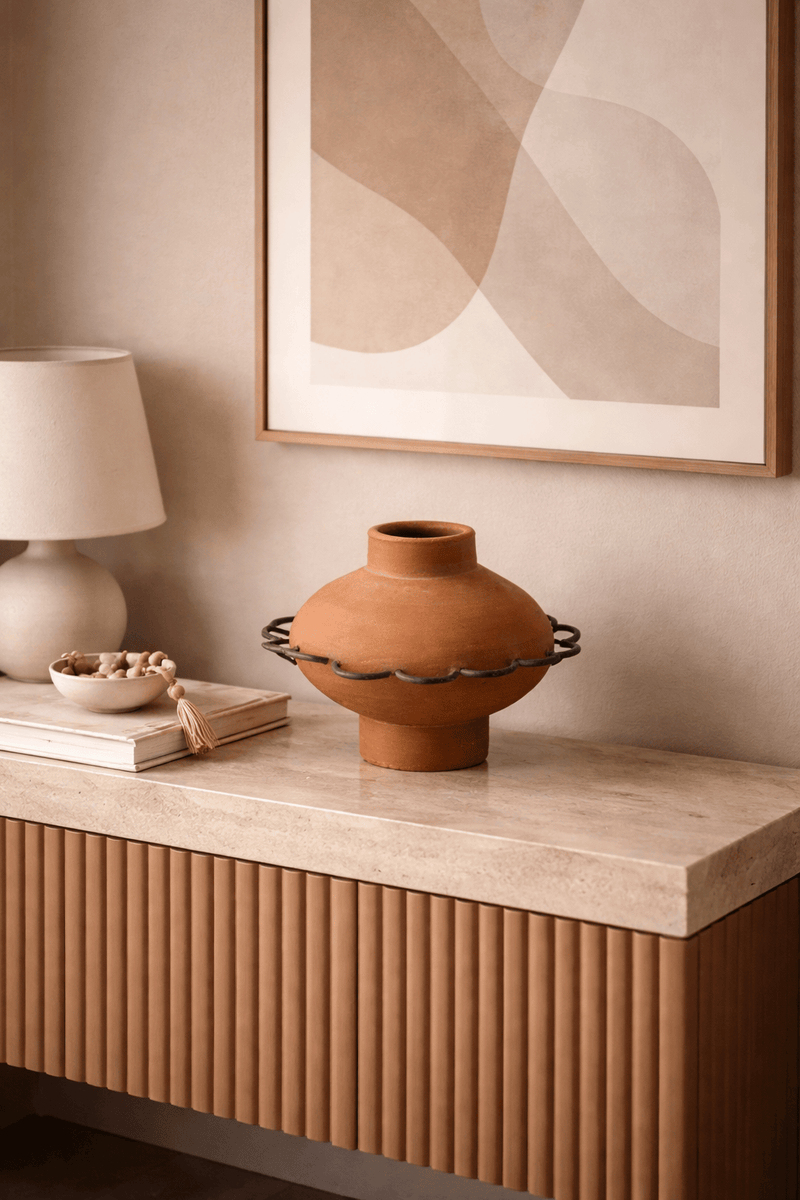 MESO Home Decor Eli Terracotta Vessel by Diego Olivero Studio