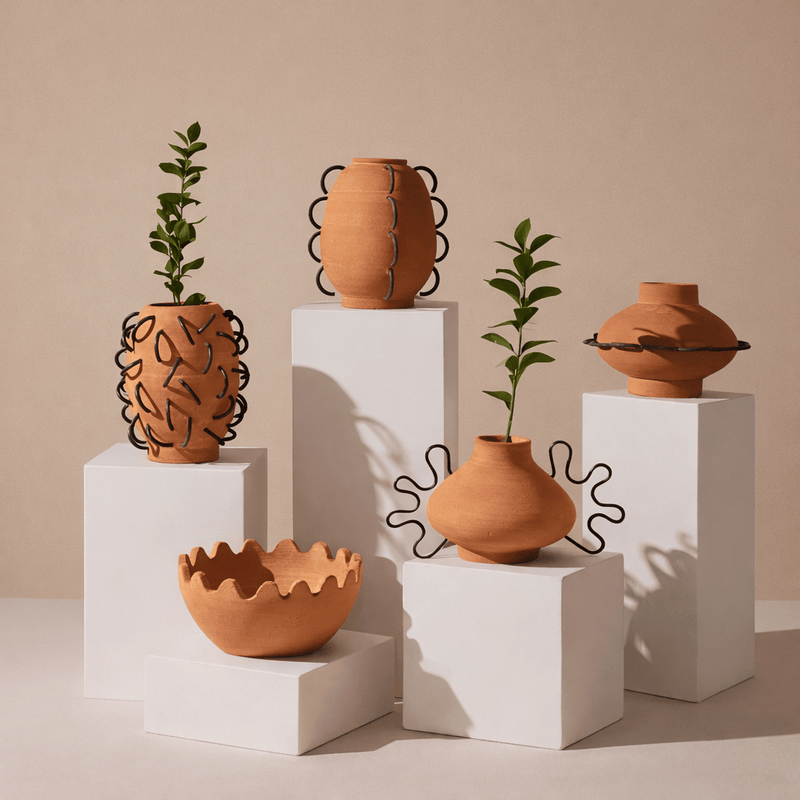 MESO Home Decor Eli Terracotta Vessel by Diego Olivero Studio