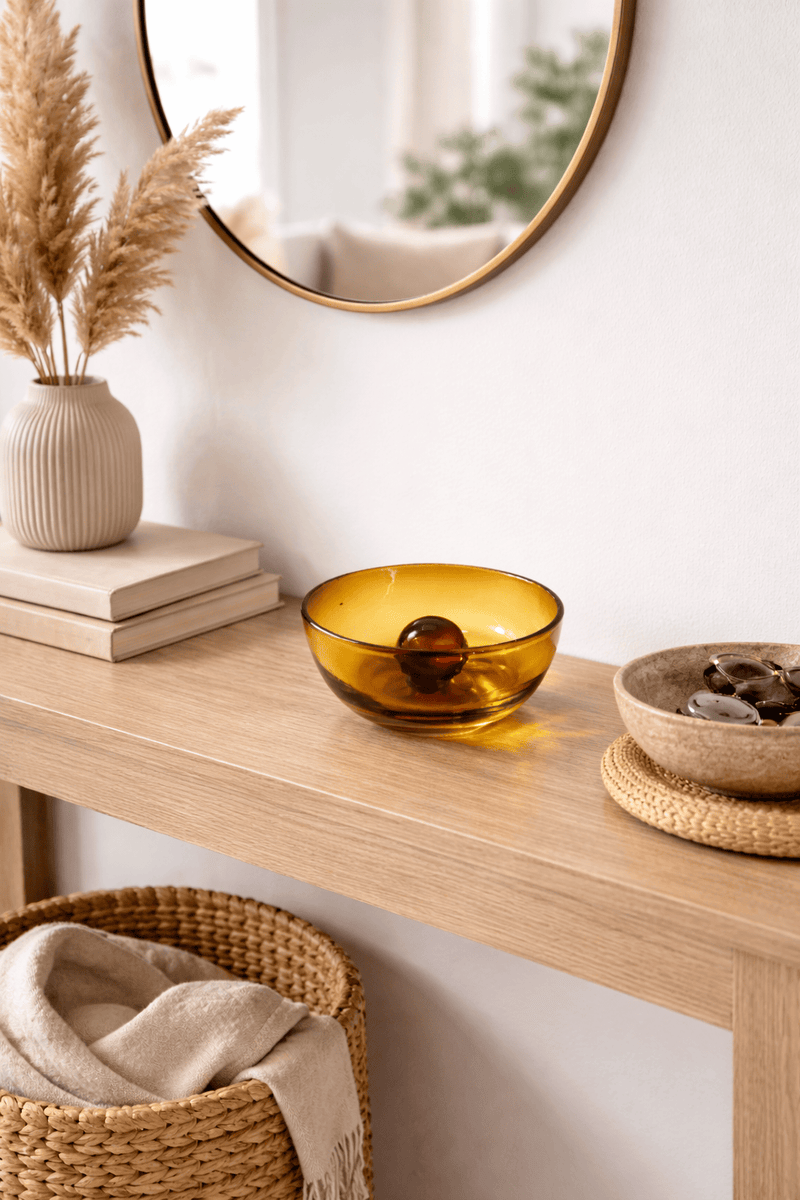 MESO Home Decor Tres Palos Amber Bowl by MESO