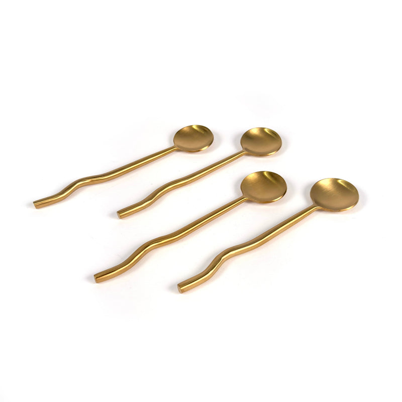MESO Kitchen Nadia Spoon Brass (Set of 4) by MESO