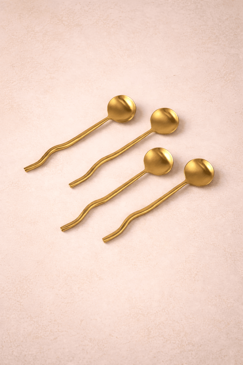 MESO Kitchen Nadia Spoon Brass (Set of 4) by MESO