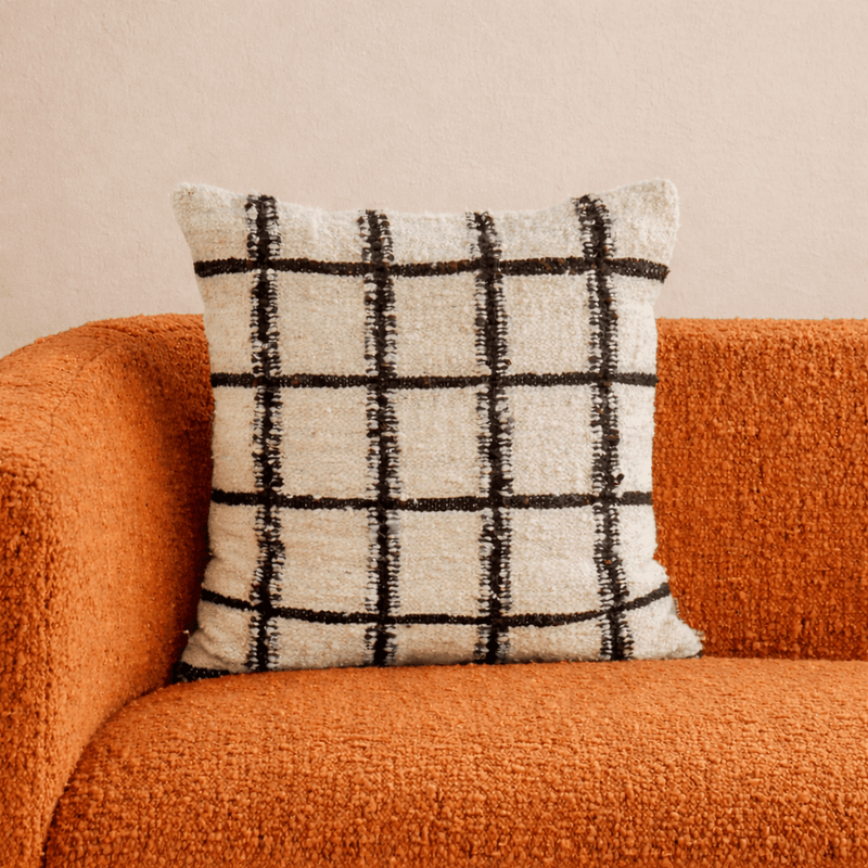 MESO Pillows Grid Wool Pillow Cover by Diego Olivero Studio
