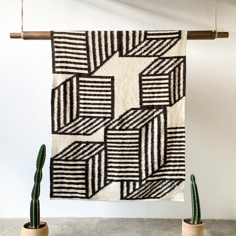 MESO Rugs Cubos Wool Rug by Diego Olivero Studio