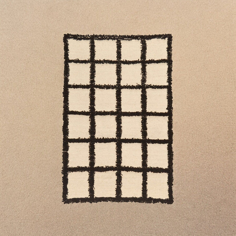 MESO Rugs Grid Wool Rug by Diego Olivero Studio