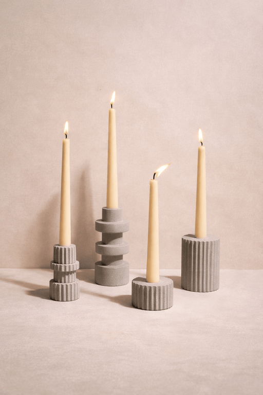 MESO Sandstone Candle Holders