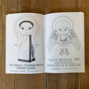 Meyer Market Designs Catholic Saints Coloring Book. Catholic Coloring Book Gift. Saint Coloring. JPII, Mother Teresa, Joan of Arc. First communion. Mass Bag.: 10