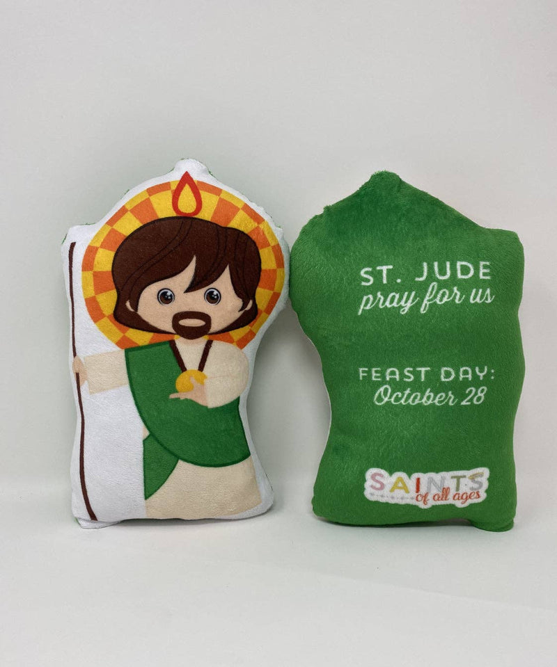 Meyer Market Designs St. Jude Stuffed Saint Doll. Saint Gift. Easter Gift. Baptism. Catholic Baby Gift. Saint Jude Gift. St. Jude Doll.