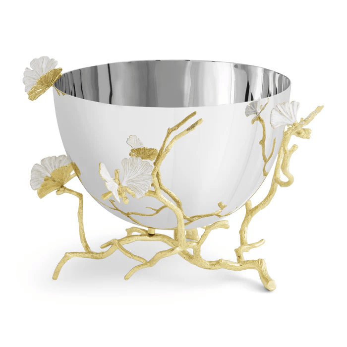 Michael Aram Bowl Butterfly Ginkgo Gold Bowl - Serving