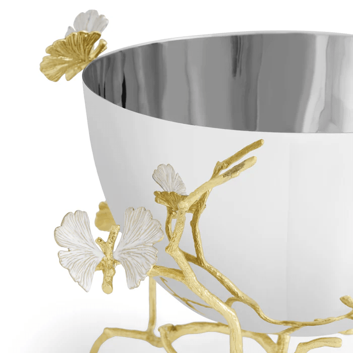 Michael Aram Bowl Butterfly Ginkgo Gold Bowl - Serving