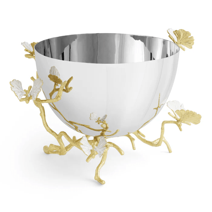 Michael Aram Bowl Butterfly Ginkgo Gold Bowl - Serving