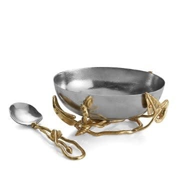 Michael Aram Bowls Michael Aram Enchanted Garden Nut Bowl with Spoon
