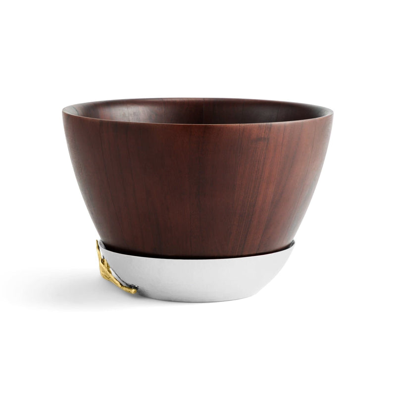 Michael Aram Bowls Olive Branch Gold Wood Bowl