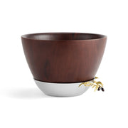 Michael Aram Bowls Olive Branch Gold Wood Bowl