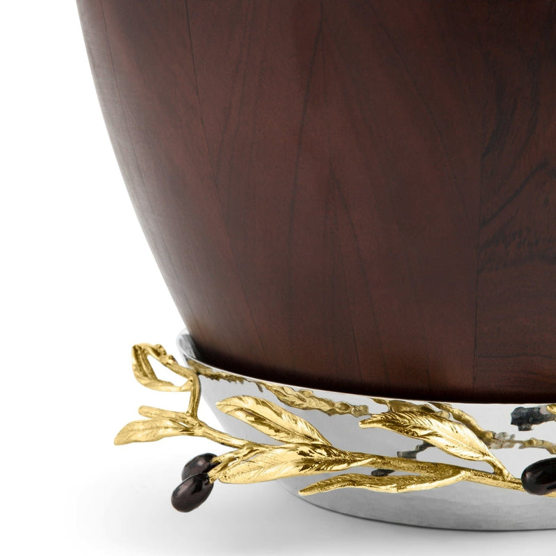 Michael Aram Bowls Olive Branch Gold Wood Bowl