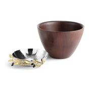 Michael Aram Bowls Olive Branch Gold Wood Bowl