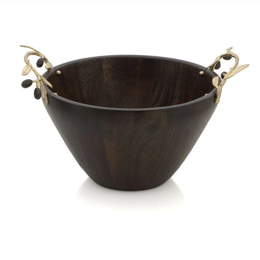 Michael Aram Bowls Olive Branch Gold Wood Bowl