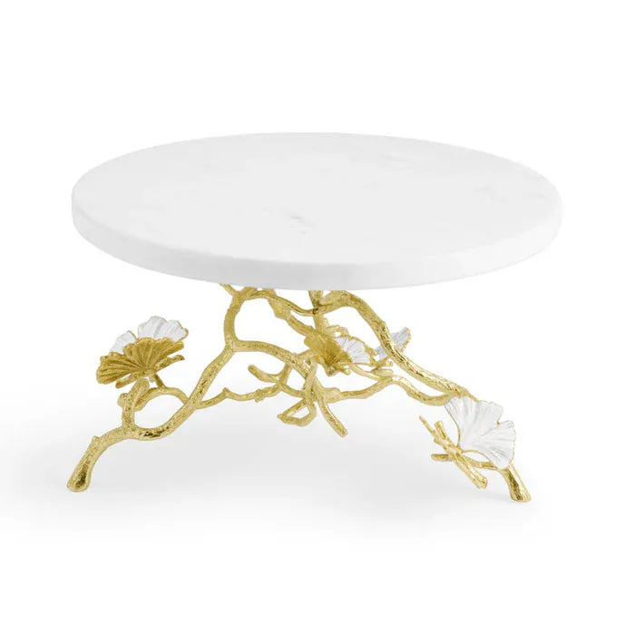 Michael Aram Cake Stand Butterfly Gingko Gold Cakestand