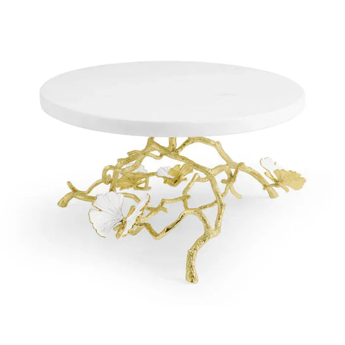 Michael Aram Cake Stand Butterfly Gingko Gold Cakestand