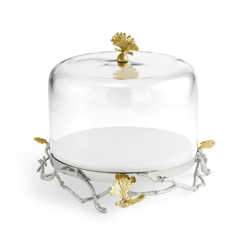 Michael Aram Cake Stand Michael Aram Butterfly Ginkgo Luxe Cake Stand with Dome