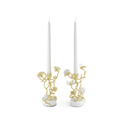 Michael Aram candle holder Butterfly Ginkgo Gold Candleholders S/2