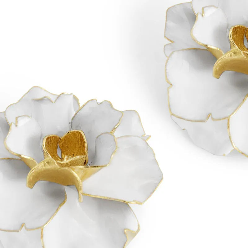 Michael Aram Candle Holders Gardenia Candleholders S/2