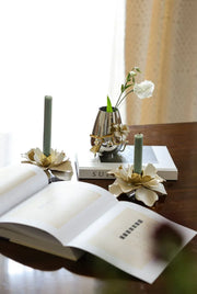 Michael Aram Candle Holders Gardenia Candleholders S/2